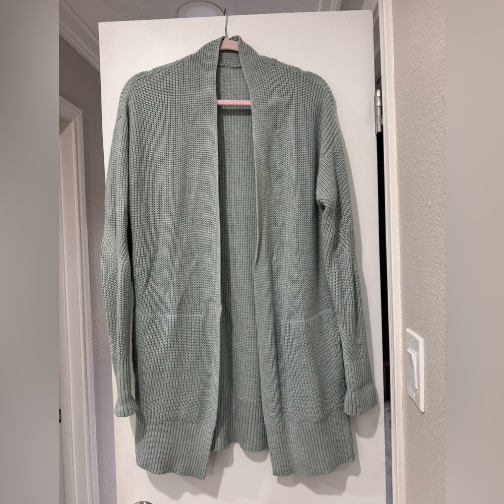 lululemon athletica Women's Open Front Cardigan - Soft Green